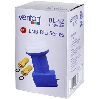 Venton Single-Lnb Lnc Uni Digital Kabel (DVB-S2, Full Ultra HD-TV, 3d,4k) Teilnehmer Anschluss Satelliten-Anlage Sat-Receiver [blau]