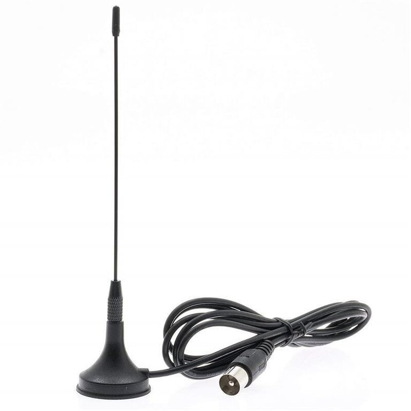 tragbar für einen starken Empfang des TV-Signals LEYF HD-Line & HD-980T TV-Antenne leistungsstark High Gain VHF-UVF-FM DVB-T2 Decoder TNT HD Terrestrische Antenne mit magnetischem Sockel 3 m Kabel 