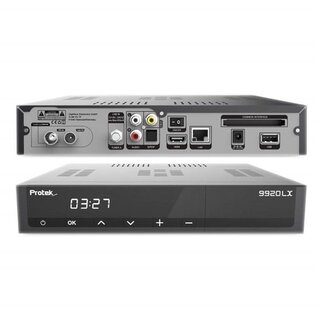Protek 9920 LX HDTV digitaler Satelliten-Receiver (HDTV,1 x DVB-S2, HDMI, LAN, S/PDIF, Chinch Video Audio, CI-Interface, USB 2.0, Full HD 1080p) [Linux E2] - schwarz