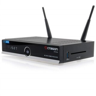 Octagon SF8008 4K HDR UHD Sat-Receiver mit Kabel DVB-T2 Tuner H.265 E2 Linux Dual WiFi DVB-S2X & T2C Combo