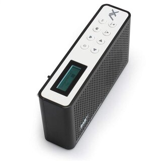 Anadol AX 4in1 soundpath lite+ Internet Radio/DAB+ / FM-UKW/Bluetooth Lautsprecher WLAN WiFi, DLNA, UPnP, tragbar, LCD-Display, Sleep-Timer, Akku, Netzbetrieb, Kopfhöreranschluss, schwarz weiß