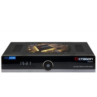 GEBRAUCHT: Octagon SF8008 UHD 4K Sat-Receiver Twin 2X DVB-S2X [HDR H.265 E2 Linux Dual WiFi]
