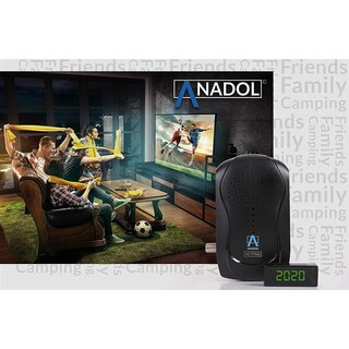 Anadol HD 777 1080p HDTV digitaler Mini Sat Receiver + WLAN - energiesparender Full HD Minireceiver mit PVR Aufnahmefunktion Timeshift - Minisatreceiver mit vorinst. Astra Sendern - 12V Camping