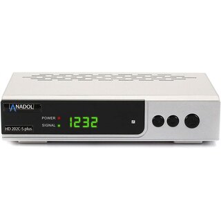 Anadol HD 202c-s Plus digitaler Full HD 1080p Kabel-Receiver Silber - Gebraucht