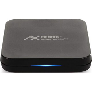 AX Mecool KM9 Pro Deluxe 4K UHD Android-TV 10.0 TV IP Box, Google Zertifiziert, Prime Video 4K, YouTube 4K, Disney+ 4K, 5G WLAN, Bluetooth Fernbedienung, Mediaplayer, Chromecast, 2GB RAM & 16GB