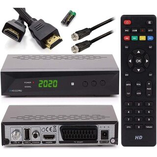 Anadol HD 222 Pro - PVR Aufnahmefunktion, Timeshift, - UNICABLE - Digital HDTV Sat-Receiver für Satelliten-Fernseher - Astra & Hotbird vorinstalliert - HDMI SCART USB DVB-S/S2