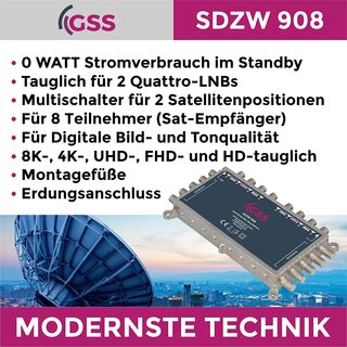 GSS SDZW 908 Multischalter ohne Netzteil