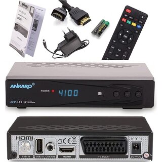ANKARO DSR 4100 Plus mit PVR Aufnahmefunktion + HDMI Kabel