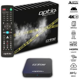 Gebraucht: OPTIC Crime Android 10.0 4K IPTV Set TOP Box Multimedia Player Internet TV IP Receiver # 4K UHD 60FPS 2160p@60 FPS HDMI 2.0# HEVC H.256 Untersttzung # ARM Cortex-A53 + HDMI Kabel.