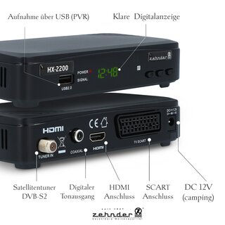 Zehnder HX-2200 Sat Receiver