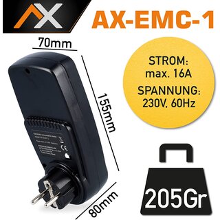 AX EMC-1 Strommessgerät Steckdose