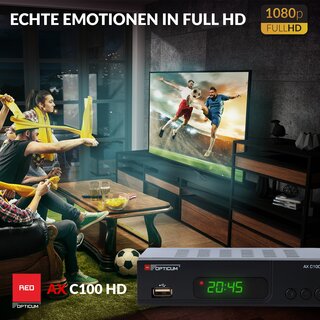 RED OPTICUM AX C 100 HD mit Aufnahmefunktion schwarz