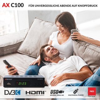 RED OPTICUM AX C 100 HD mit Aufnahmefunktion schwarz