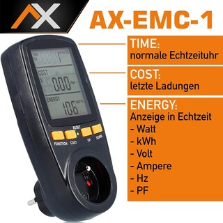 Gebraucht - AX EMC-1 Strommessgeret Steckdose