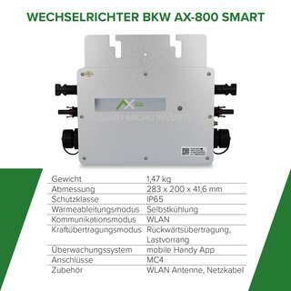 Wechselrichter WR-AX 800 Smart