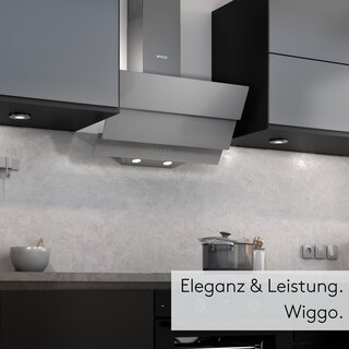 Wiggo WE-B643G  Dunstabzugshaube 60cm kopffrei - 3 Glas grau