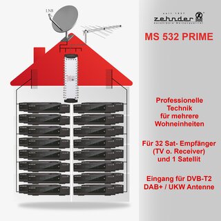 Zehnder Multischalter MS 532 Prime 32 Teilnehmer 1 Satellit