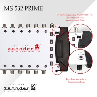 Zehnder Multischalter MS 532 Prime 32 Teilnehmer 1 Satellit