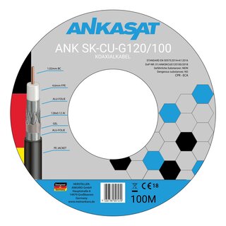 ANKASAT Koaxialkabel ANK SK-CU-G 120/100M CPR Erdkabel