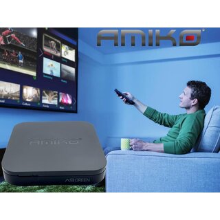 AMIKO A9 Green Android OTT Media Player & Receiver Gebraucht