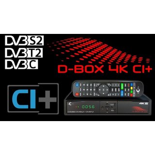 UCLAN D-Box 4K UHD Combo Receiver mit CI+