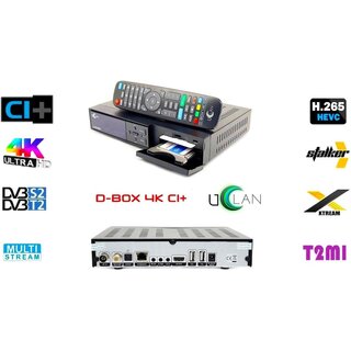 UCLAN D-Box 4K UHD Combo Receiver mit CI+